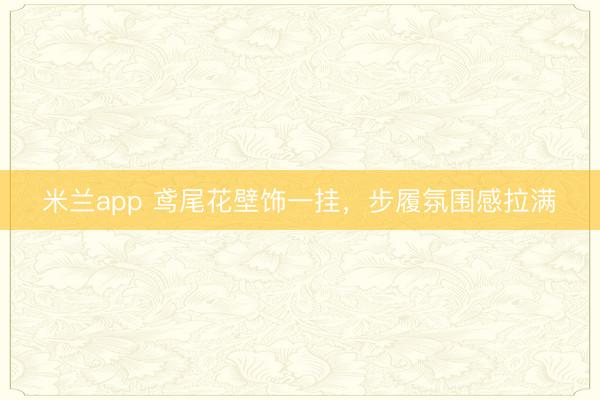 米兰app 鸢尾花壁饰一挂，步履氛围感拉满✨